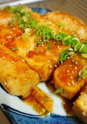 厚揚げのﾏﾖﾀﾚ肉巻き-レシピのメイン写真