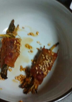 梅干しと水菜のしゃぶしゃぶ巻き-レシピのメイン写真