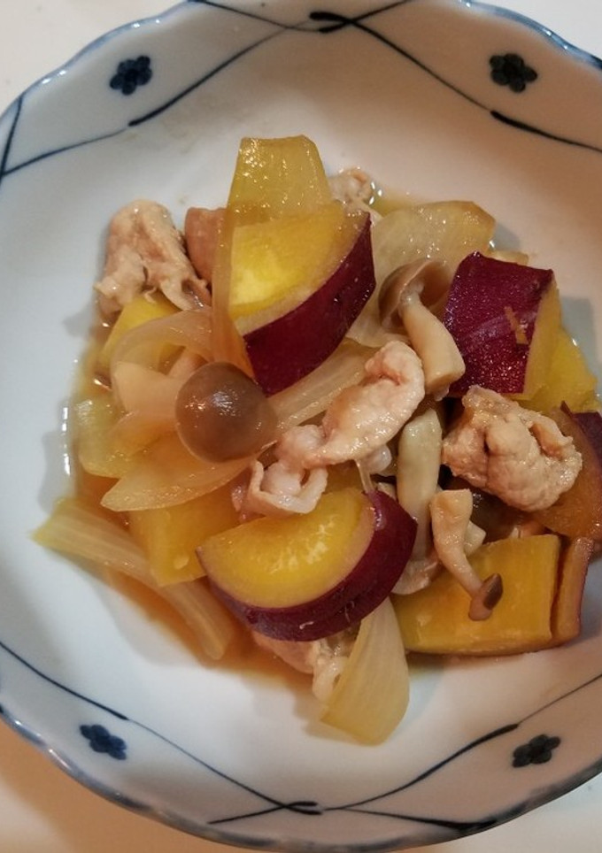 豚肉とさつまいもの甘辛煮-レシピのメイン写真