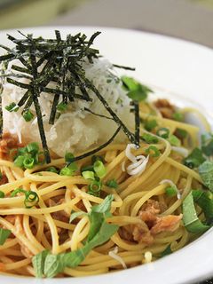 パスタの梅しらす和え-レシピのメイン写真