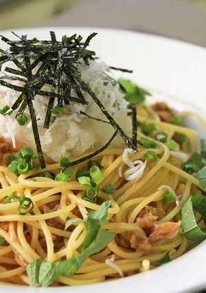 パスタの梅しらす和え-レシピのメイン写真