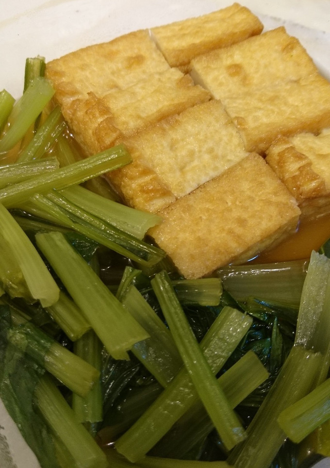 小松菜と厚揚げの煮物-レシピのメイン写真
