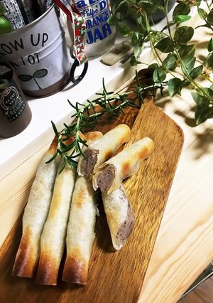 春巻きの皮で簡単！手づくりソーセージ-レシピのメイン写真