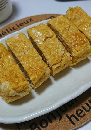 冷めてもジューシー甘めの卵焼き-レシピのメイン写真