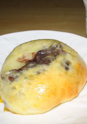 ゆであずきのパン-レシピのメイン写真