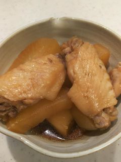 大根と手羽先の煮物-レシピのメイン写真