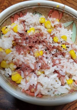 とうもろこしコンビーフ飯-レシピのメイン写真