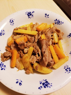 豚肉ポテト人参のオーロラソース炒め-レシピのメイン写真