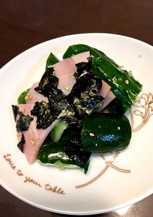 胡瓜とハムのごま油和え-レシピのメイン写真
