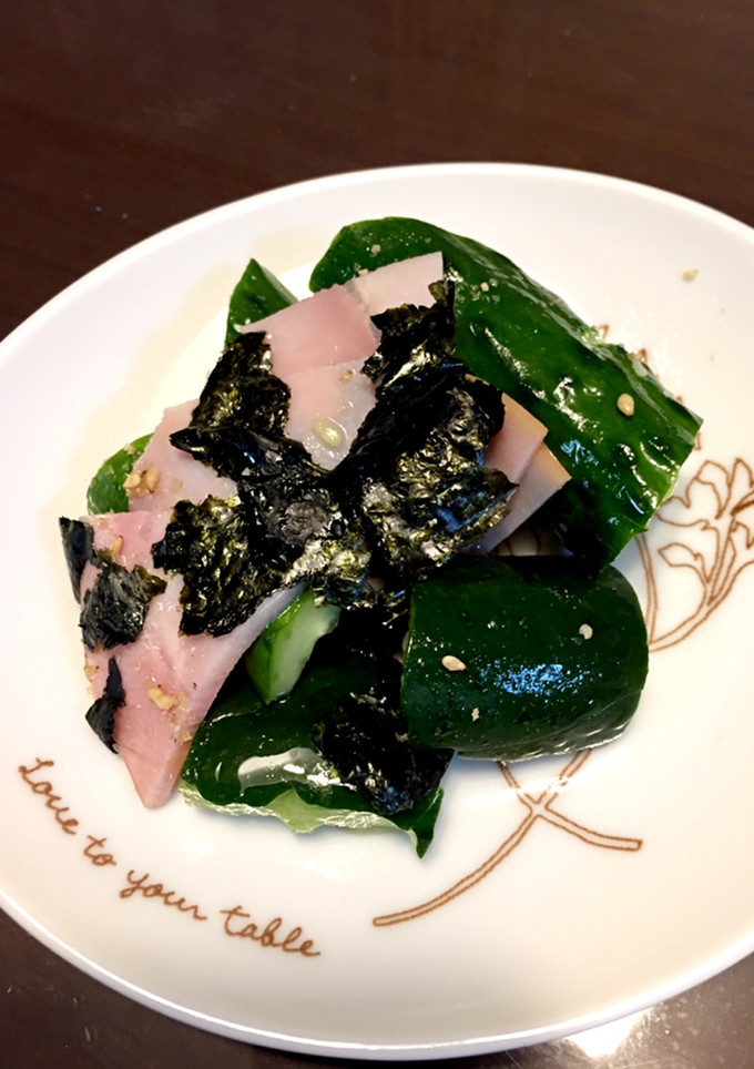 胡瓜とハムのごま油和え-レシピのメイン写真