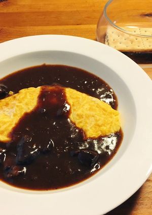 オムレツのビーフシチューがけ❤︎-レシピのメイン写真
