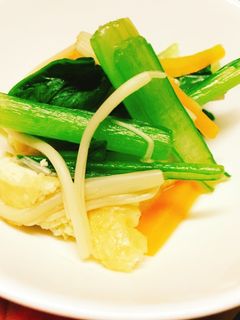小松菜と油揚げの煮浸し-レシピのメイン写真