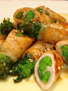 菜の花✿お肉でまきまき-レシピのメイン写真