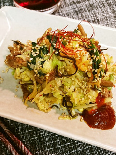 ご飯に合う焼き肉キャベツ・ナムルサラダ-レシピのメイン写真