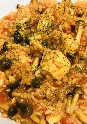 トマト缶＆ケチャップ☆煮込みチキンライス-レシピのメイン写真