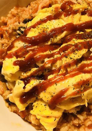 とろっと煮込むチキンライスのオムライス-レシピのメイン写真