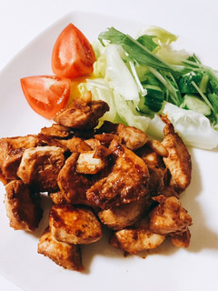 お弁当に是非♬ 一口味噌チキンステーキ-レシピのメイン写真