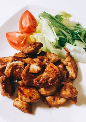 お弁当に是非♬ 一口味噌チキンステーキ-レシピのメイン写真