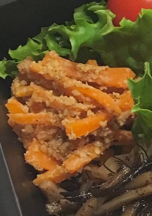 【お弁当】即席☆にんじんのごま味噌和え-レシピのメイン写真