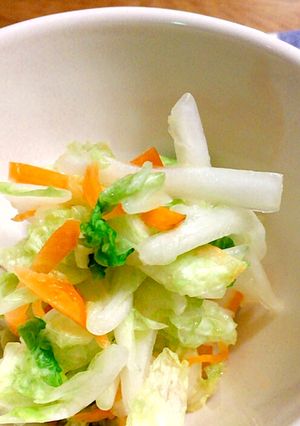 すぐできる！♡白菜とにんじんの浅漬け♡-レシピのメイン写真