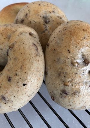 ゆかり麦ご飯ベーグル-レシピのメイン写真