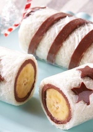 食パンでくるくるチョコバナナロール-レシピのメイン写真