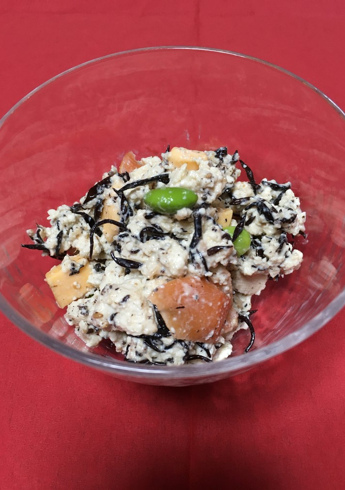 【簡単】豆腐とヒジキのサラダ-レシピのメイン写真