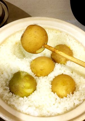 土鍋や炊飯器で♪ついでにじゃがいも加熱-レシピのメイン写真