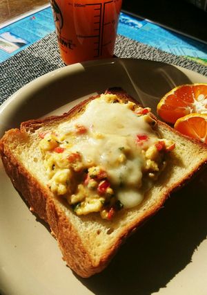 卵とチーズのトースト❤トースターで簡単-レシピのメイン写真