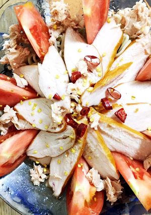 高タンパク低脂質!サラダチキン蕎麦-レシピのメイン写真