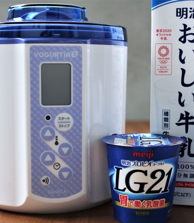 Lg21ヨーグルトと牛乳でヨーグルト by タニカ電器 【クックパッド