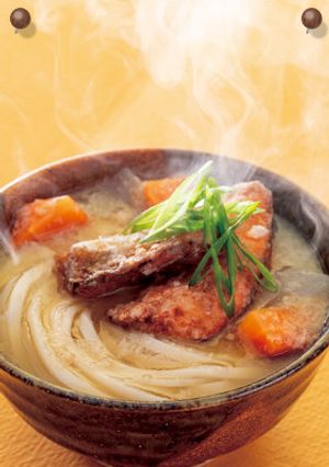 秋鮭のレンコンみぞれうどん-レシピのメイン写真