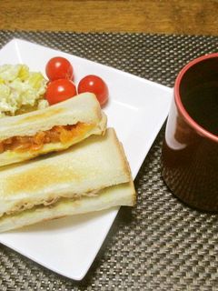 おひとりさまのいつでも食べれる冷凍サンド-レシピのメイン写真