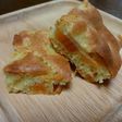 HMで簡単☆りんごと柿の天板ケーキ