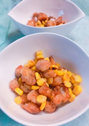 簡単！鶏ナンコツとコーンのコンソメ焼き-レシピのメイン写真