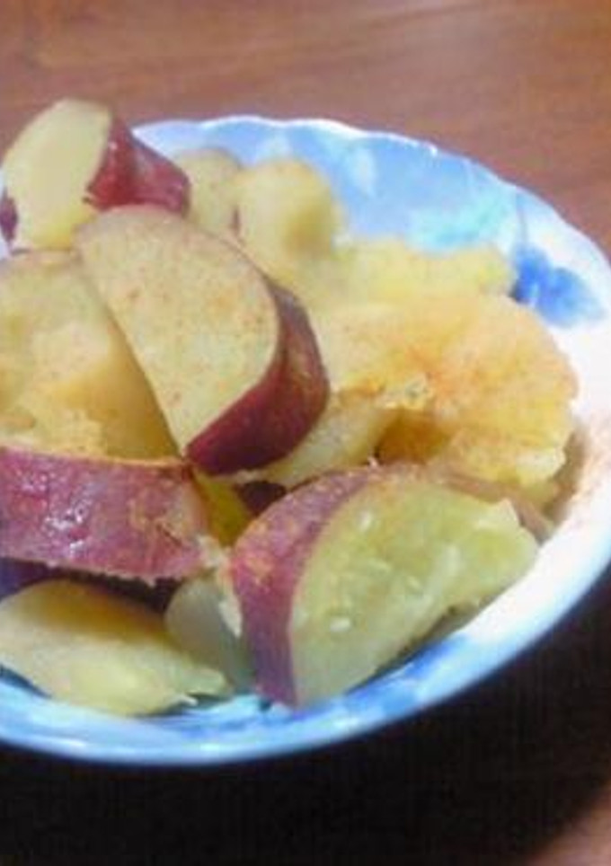 素材のお味♪さつまいもと林檎の煮物-レシピのメイン写真
