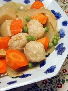 鶏団子の甘酢煮込み-レシピのメイン写真