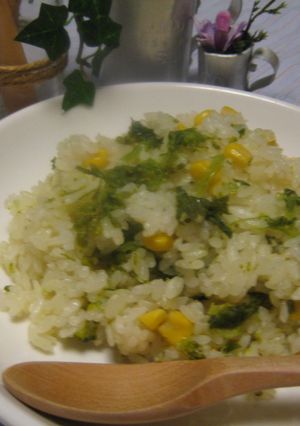 炊飯器におまかせ♪菜の花deピラフ-レシピのメイン写真