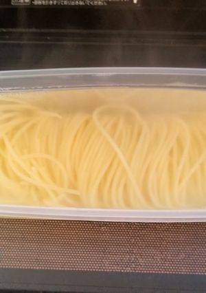 電子レンジで✿スパゲッティを茹でる-レシピのメイン写真