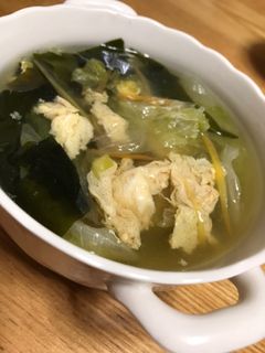ササッと簡単調理☆レタスと卵のスープ-レシピのメイン写真