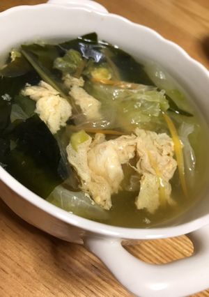 ササッと簡単調理☆レタスと卵のスープ-レシピのメイン写真
