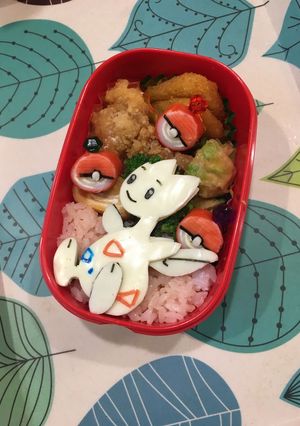 ほんわか♡ポケモンキャラ弁♡トゲチック-レシピのメイン写真