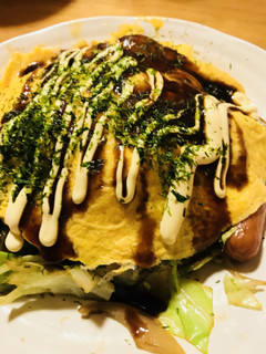 玉子をのせる系★オムレツWソース焼きそば-レシピのメイン写真