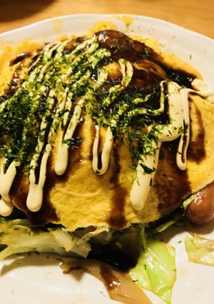 玉子をのせる系★オムレツWソース焼きそば-レシピのメイン写真