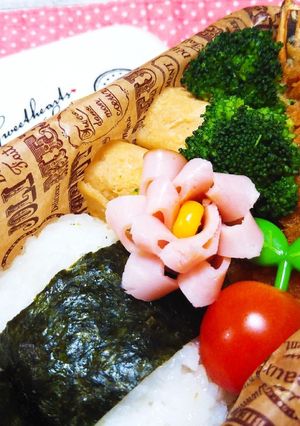 お弁当の隙間に☆かわいい花ハム-レシピのメイン写真