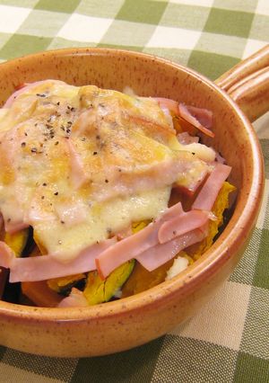 かぼちゃのチーズ焼き にんにく風味-レシピのメイン写真