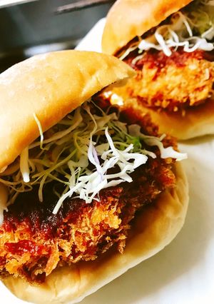 ⭐️ ソースが最高ヒレカツハンバーガー-レシピのメイン写真