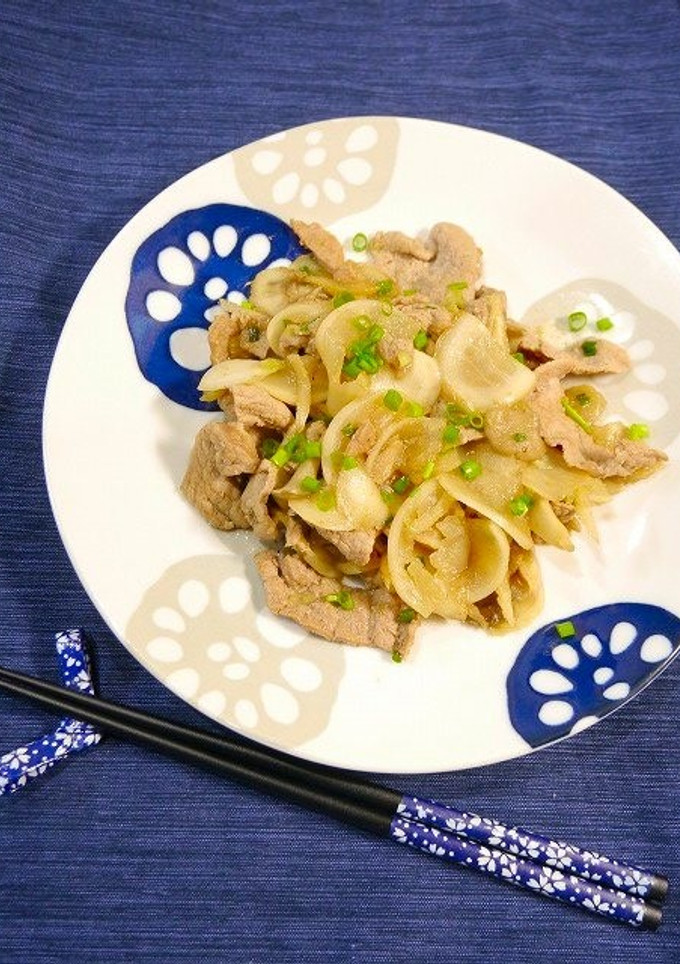簡単！皮ごとカブの豚柚子胡椒炒め-レシピのメイン写真