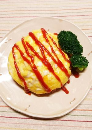 炊飯器とレンチンでオムライス(^-^)v-レシピのメイン写真