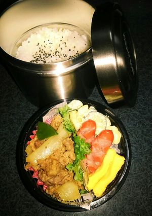 高校生男子弁当❗77　保温ジャー-レシピのメイン写真
